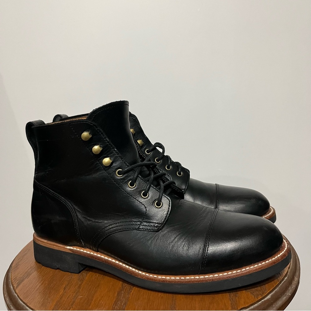 J. Crew Kenton Cap Toe Boot - Black
